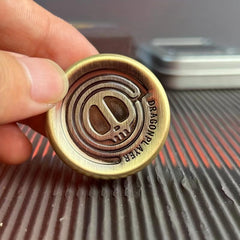 Tactile Coin Fingertip Slider Decompressing Toy for Office