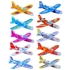 10pcs Foam Airplane Flying Bird Toys - Party Favor & Birthday Gift