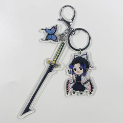 Demon Slayer Acrylic Keychain Cartoon Printed Figures