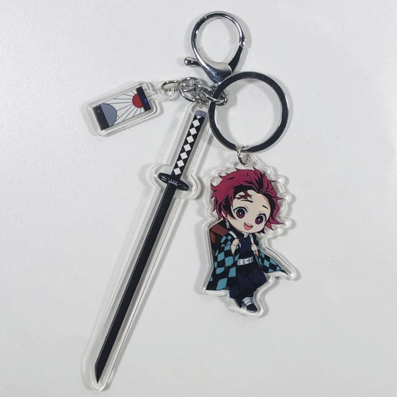 Demon Slayer Acrylic Keychain Cartoon Printed Figures