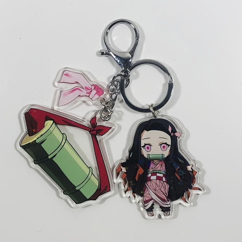 Demon Slayer Acrylic Keychain Cartoon Printed Figures