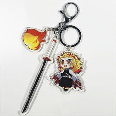 Demon Slayer Acrylic Keychain Cartoon Printed Figures