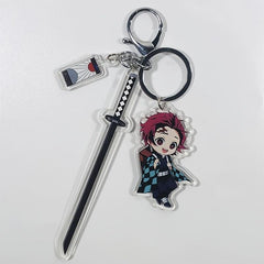 Demon Slayer Acrylic Keychain Cartoon Printed Figures