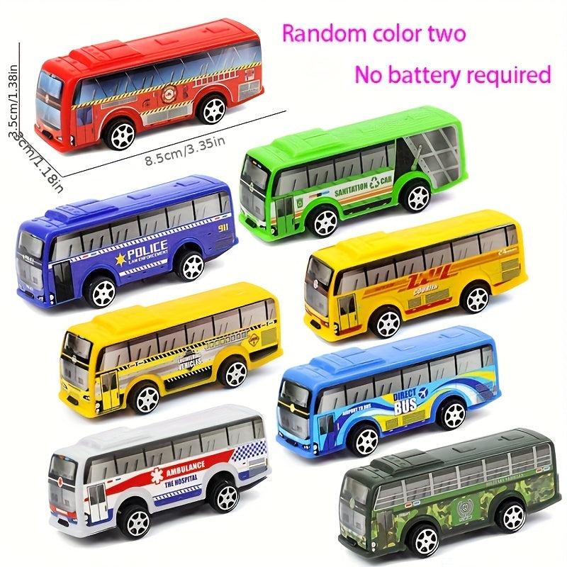 Mini Bus Toy Car Set of 2 Vehicles