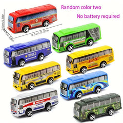 Mini Bus Toy Car Set of 2 Vehicles
