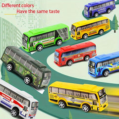 Mini Bus Toy Car Set of 2 Vehicles