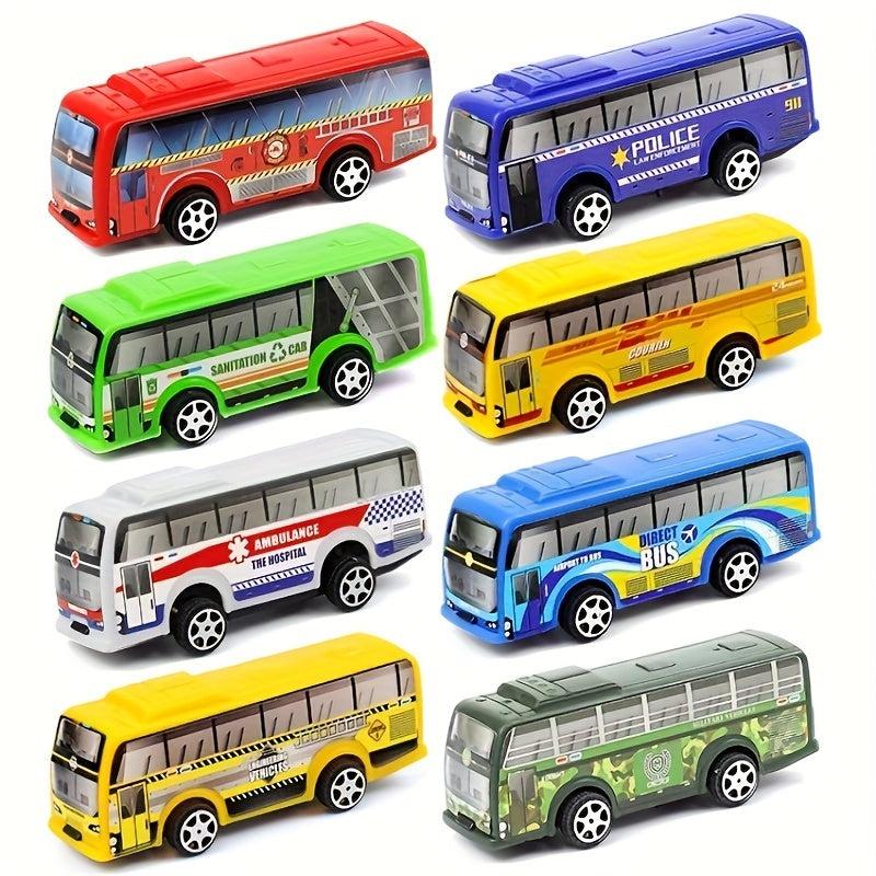 Mini Bus Toy Car Set of 2 Vehicles