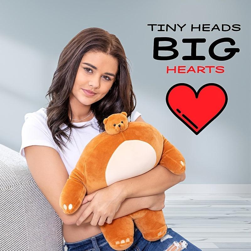Christmas Bear Stuffed Animals - Plush Small Head Bear - Home Decoration