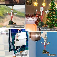 Christmas Acrylic Pendant Car Rearview Mirror Ornament