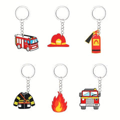 Fire Keychain School Bag Key Bag Pendant Halloween Christmas Gift
