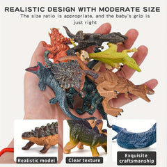 6pcs Kids Dino Toy Model Set Baby Wildlife Park Farm Animals Halloween