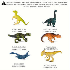 6pcs Kids Dino Toy Model Set Baby Wildlife Park Farm Animals Halloween