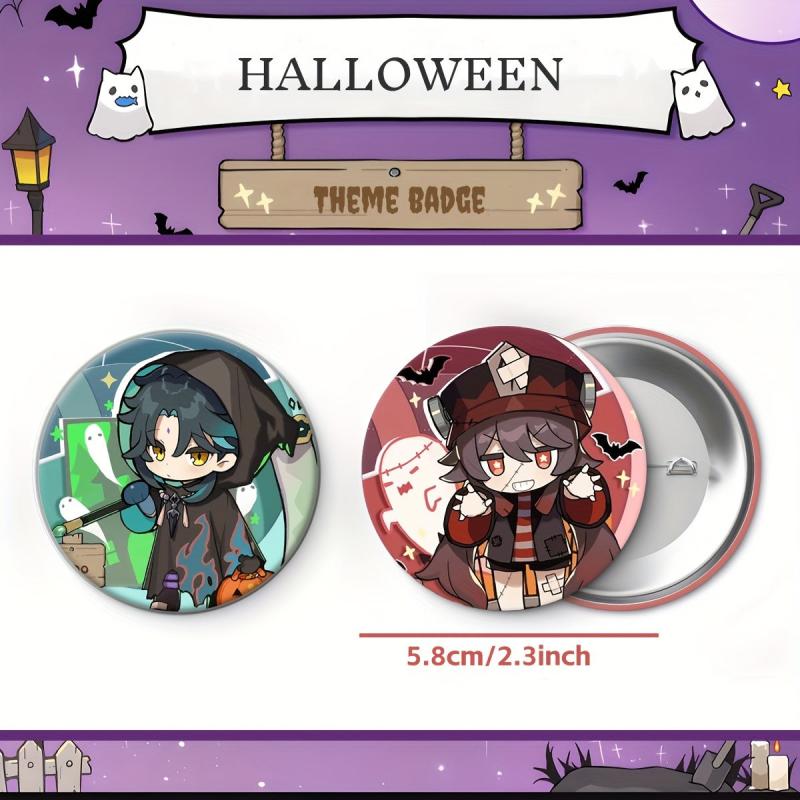 Halloween Badges Anime Pendant Brooch Collection