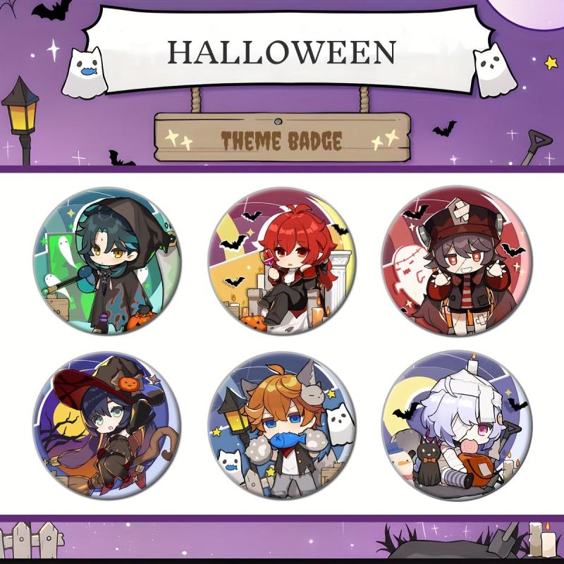 Halloween Badges Anime Pendant Brooch Collection