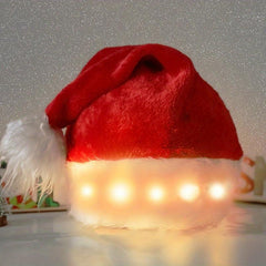 Christmas Luminous Santa Hat Winter Warm Hat Decoration