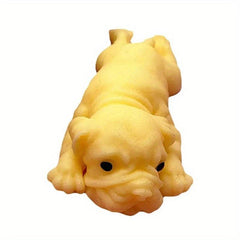 Soft Realistic Silicone Bulldog Stress Relieve Squeezing Toy