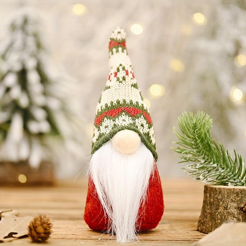 3pcs Christmas Faceless Old Man Santa Doll Ornament