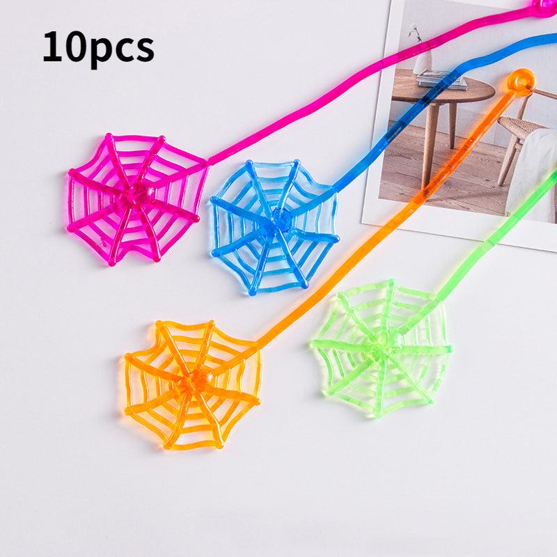10 Sticky Spider Wall Climber Novelty Toys for Kids