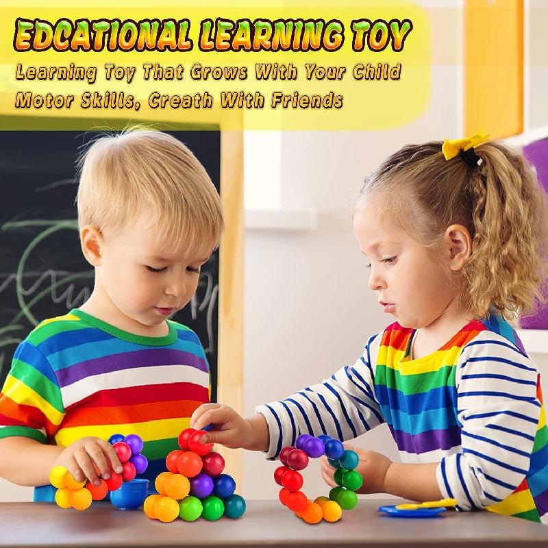 Rainbow Ball Quiet Fidget Toy Autistic Kids Travel Toy