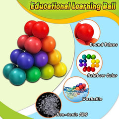 Rainbow Ball Quiet Fidget Toy Autistic Kids Travel Toy