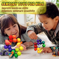 Rainbow Ball Quiet Fidget Toy Autistic Kids Travel Toy