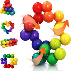 Rainbow Ball Quiet Fidget Toy Autistic Kids Travel Toy