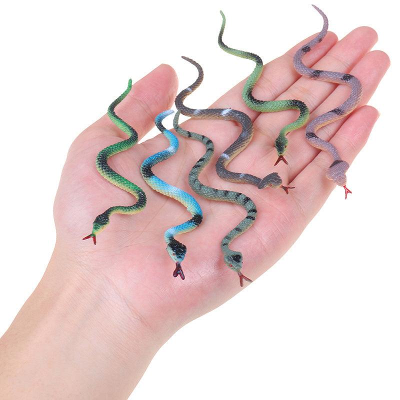 12Pcs Plastic Snake Model Funny Scary Kids Gag Halloween Prank Prop Decor