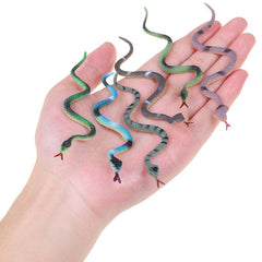 12Pcs Plastic Snake Model Funny Scary Kids Gag Halloween Prank Prop Decor