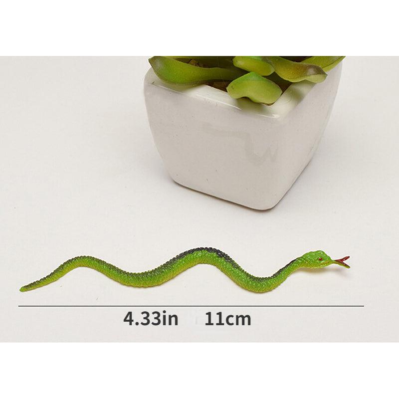 12Pcs Plastic Snake Model Funny Scary Kids Gag Halloween Prank Prop Decor