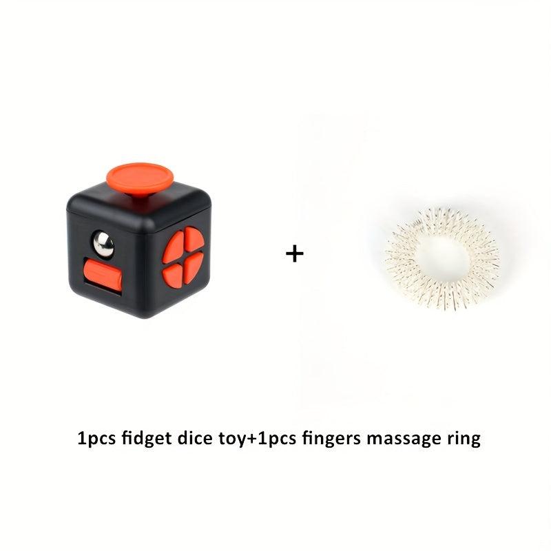 6 Sides Fidget Dice Toy Cubes Anti Stress Decompression Fidget Toy