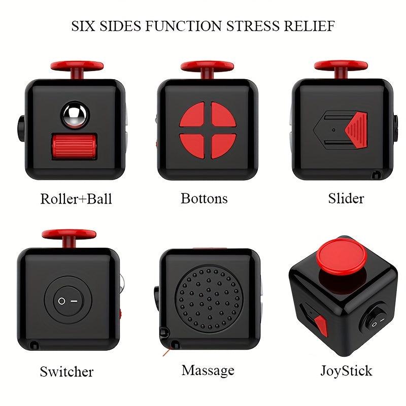6 Sides Fidget Dice Toy Cubes Anti Stress Decompression Fidget Toy