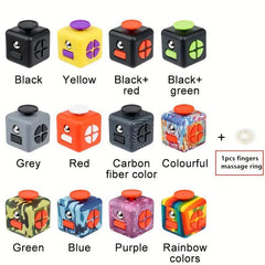 6 Sides Fidget Dice Toy Cubes Anti Stress Decompression Fidget Toy