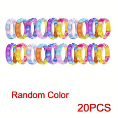20pcs Mini Pop Push Fidget Toy Bulk Set for Kids Adults