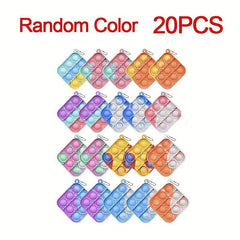 20pcs Mini Pop Push Fidget Toy Bulk Set for Kids Adults
