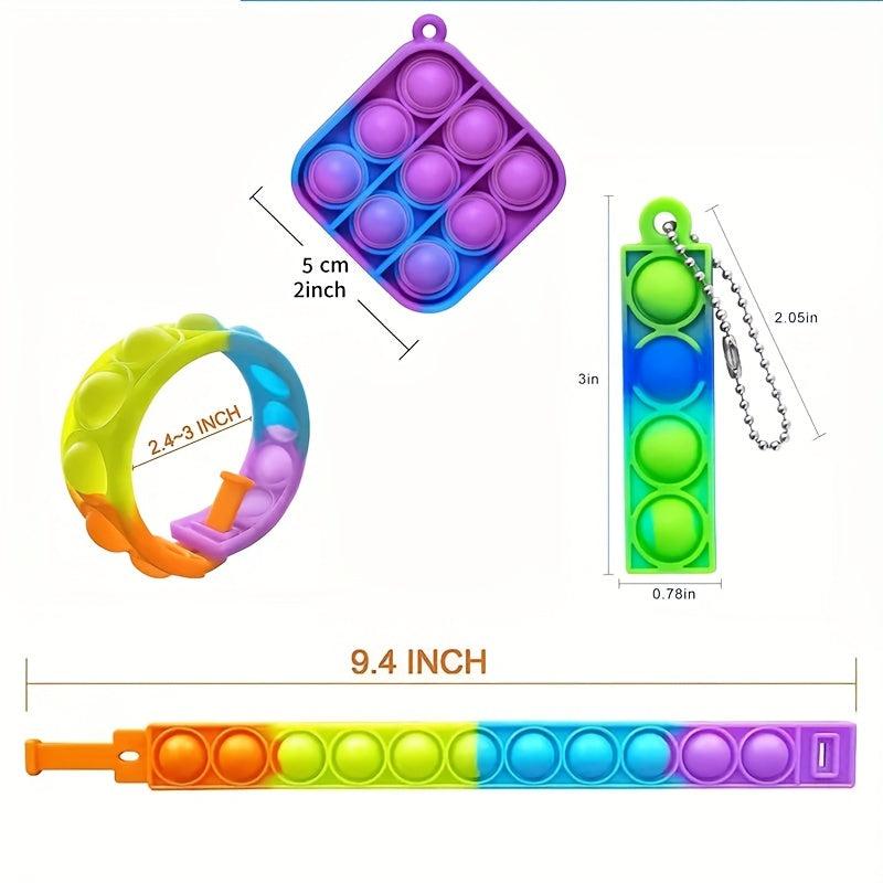20pcs Mini Pop Push Fidget Toy Bulk Set for Kids Adults