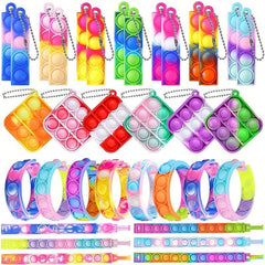 20pcs Mini Pop Push Fidget Toy Bulk Set for Kids Adults
