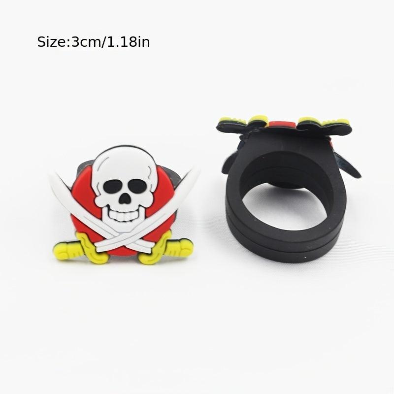 8pcs Pirate Rubber Ring Party Decorations DIY Finger Toys