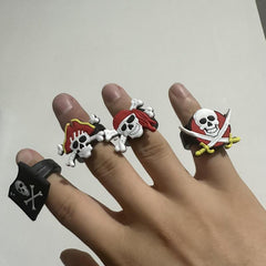 8pcs Pirate Rubber Ring Party Decorations DIY Finger Toys