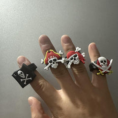 8pcs Pirate Rubber Ring Party Decorations DIY Finger Toys