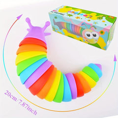 3Pcs Fidget Slugs Toy Sensory Autism Toys for Kids & Adults Stress Relief
