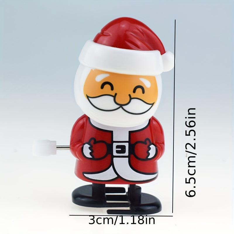 Santa Claus & Reindeer Clockwork Toys Holiday Interactive Small Fabric Doll