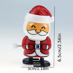 Santa Claus & Reindeer Clockwork Toys Holiday Interactive Small Fabric Doll