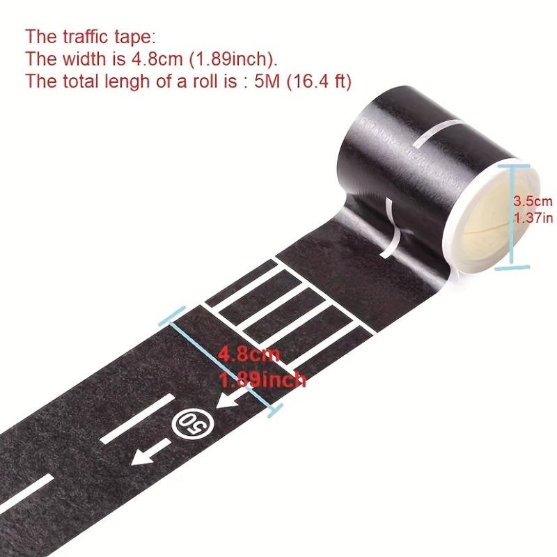 Transportation Railway Road & Paper Tape DIY Scrapbook Sticker Craft