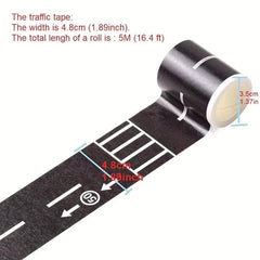 Transportation Railway Road & Paper Tape DIY Scrapbook Sticker Craft