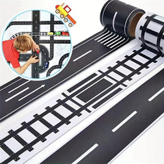 Transportation Railway Road & Paper Tape DIY Scrapbook Sticker Craft