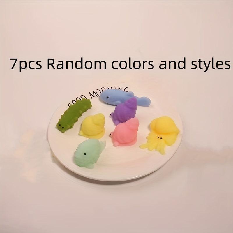 Ocean Series Fidget Pinch Toy Set, Stress Relief Sensory Ornaments