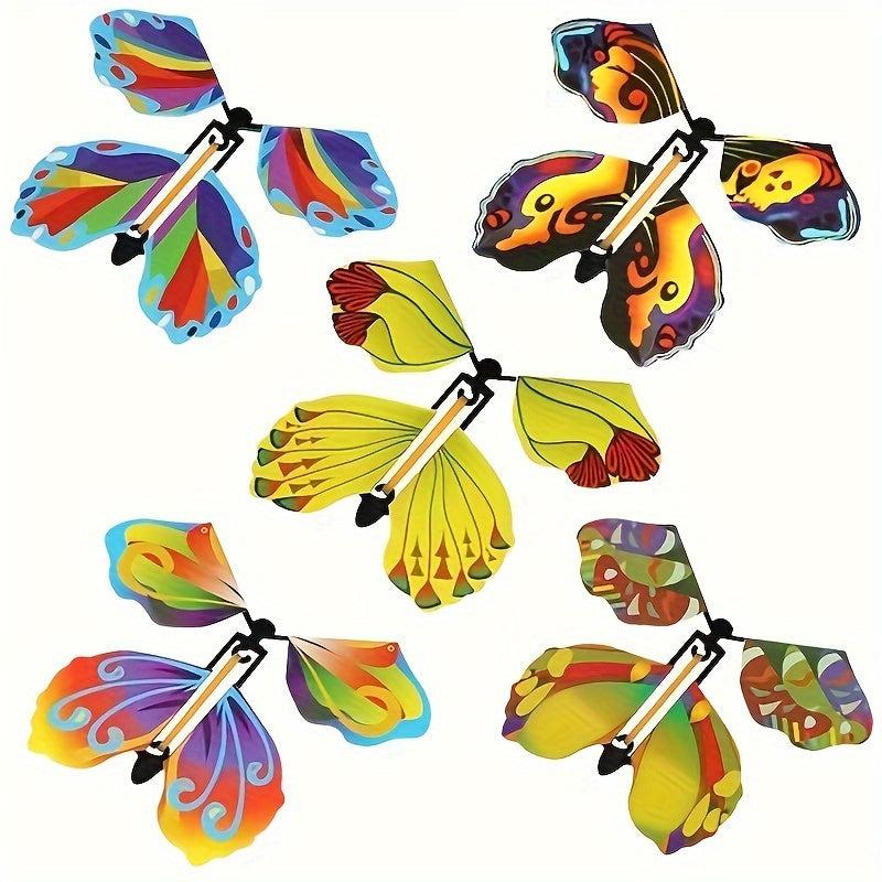 2pcs Creative Flying Butterfly Magic Tools Novelty Toys