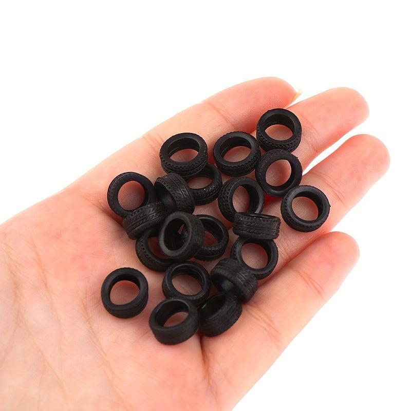 20pcs 1 64 Car Model Toy Wheels with Tire Skins for Kids