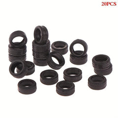 20pcs 1 64 Car Model Toy Wheels with Tire Skins for Kids