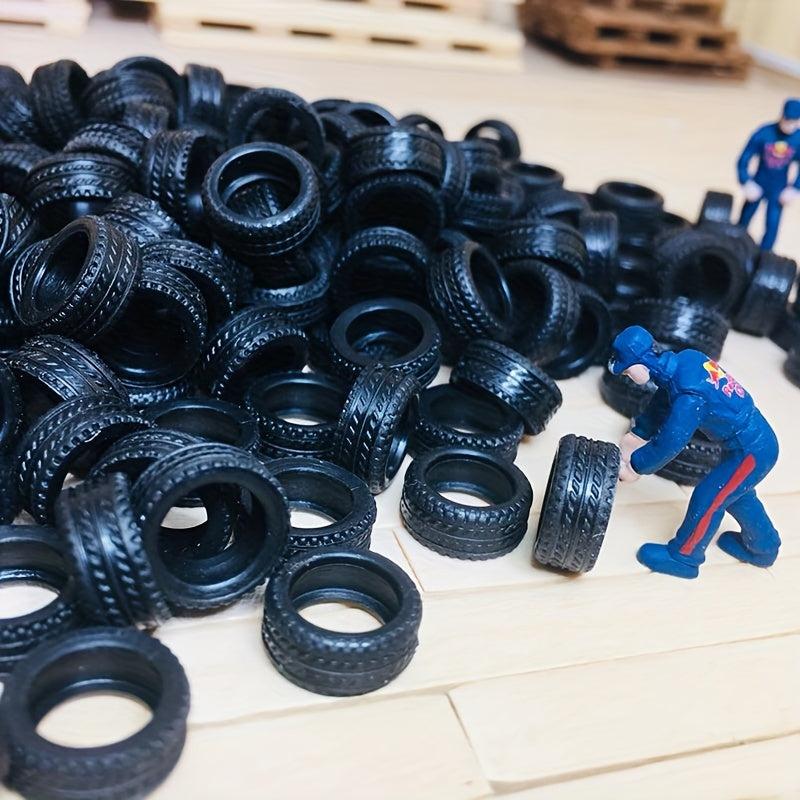 20pcs 1 64 Car Model Toy Wheels with Tire Skins for Kids